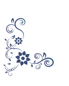 Decorative Floral Corner Ornament